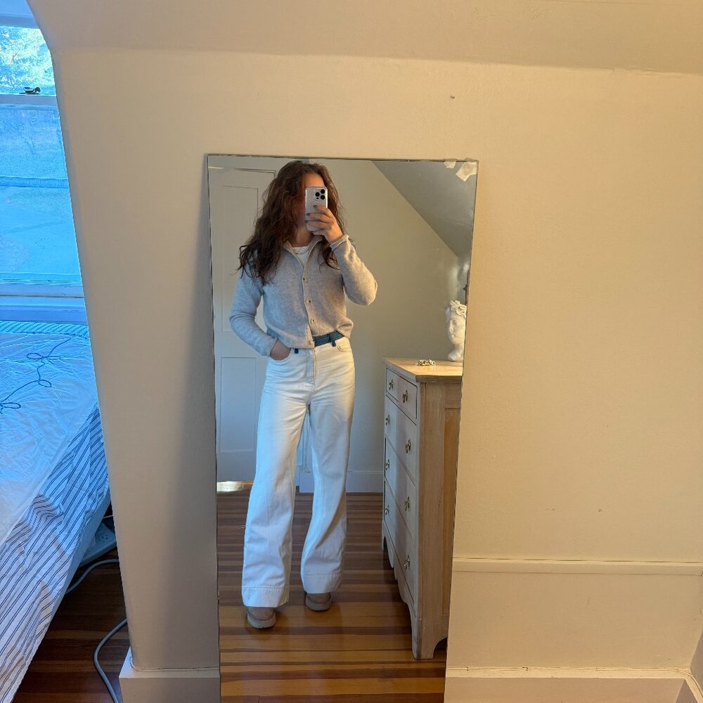 Pilcro White High Waisted Jeans - Anthropologie